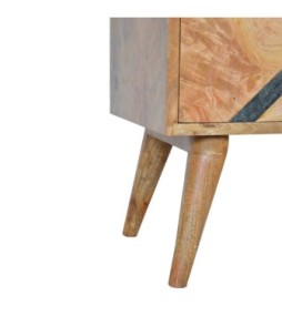 Table de chevet à motif ardoise