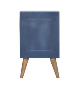 Table de chevet bleu marine à 4 tiroirs