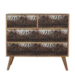 Tiger Drawer Print Chest