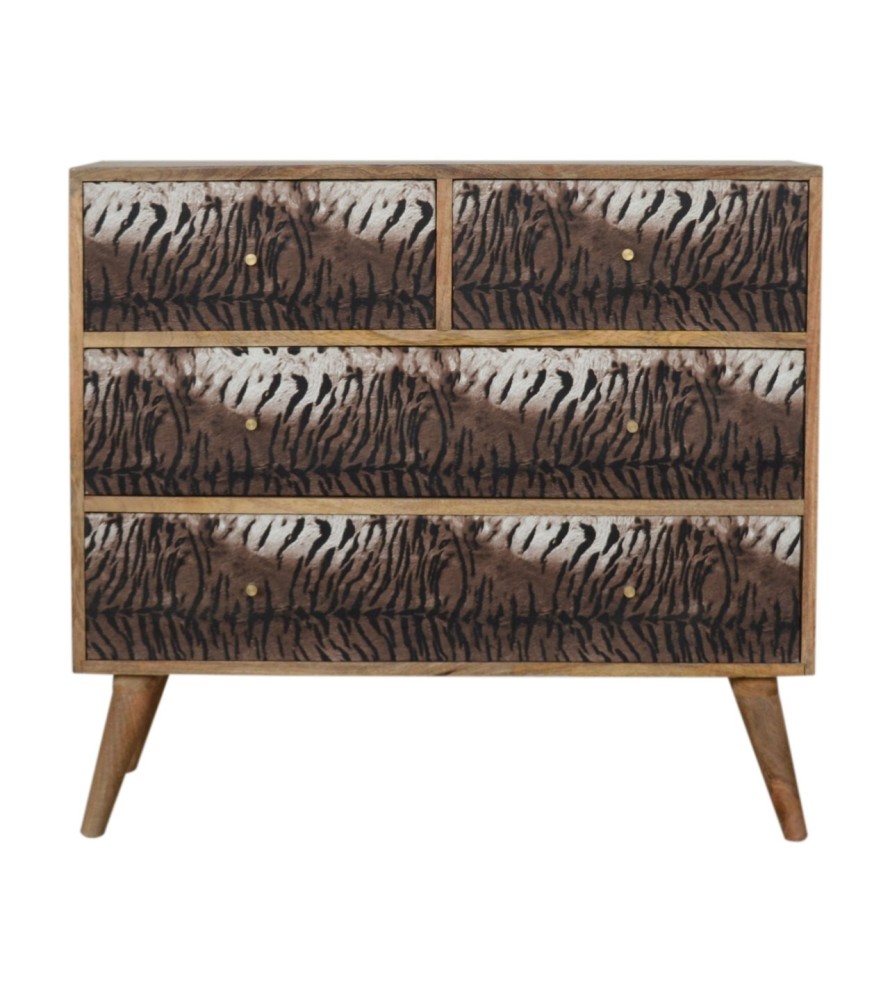 Tiger Drawer Print Chest