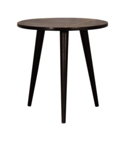 Walnut Gold Inlay End Table