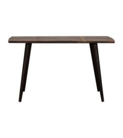Table basse en frêne avec incrustations de laiton noir