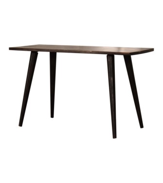 Table basse en frêne avec incrustations de laiton noir