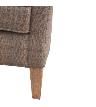 Upholstered Tweed Tub Chair