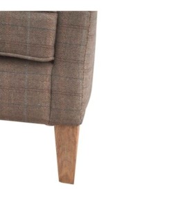 Upholstered Tweed Tub Chair