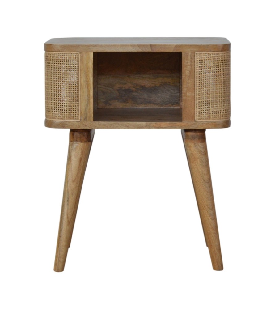 Table de chevet à fente ouverte et maille serrée