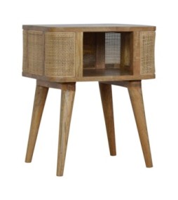 Table de chevet à fente ouverte et maille serrée