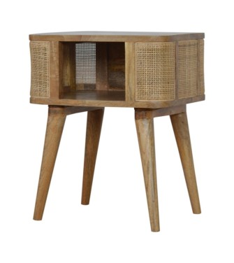 Table de chevet à fente ouverte et maille serrée