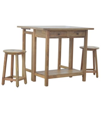 Breakfast Table With 2 Stools