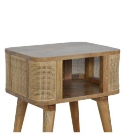 Table de chevet à fente ouverte et maille serrée