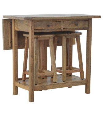 Breakfast Table With 2 Stools