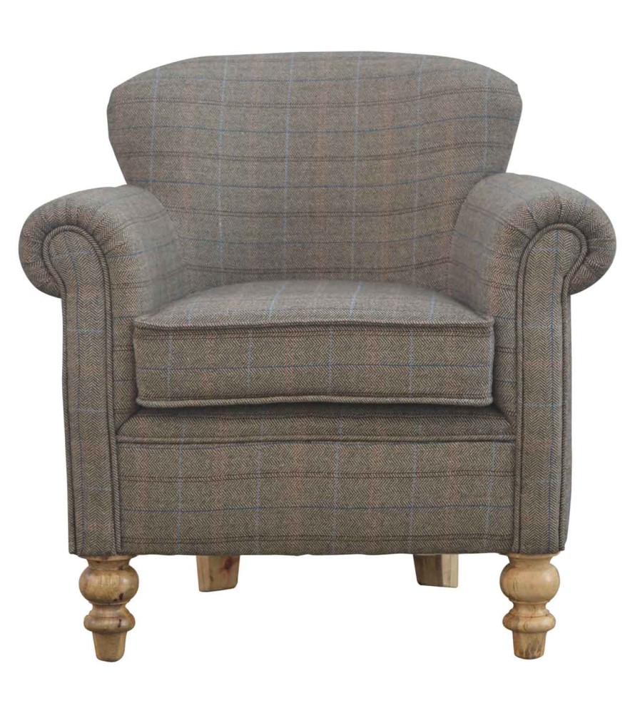 Multi-Tweed Armchair