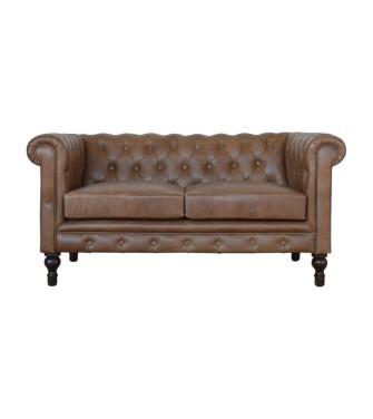 Chesterfield en cuir de buffle