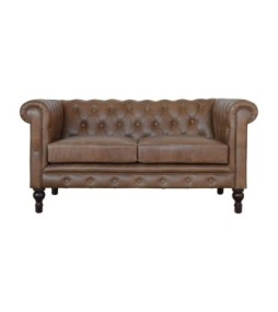 Chesterfield en cuir de buffle
