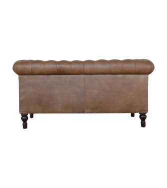 Chesterfield en cuir de buffle