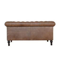 Chesterfield en cuir de buffle