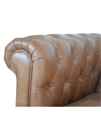 Chesterfield en cuir de buffle