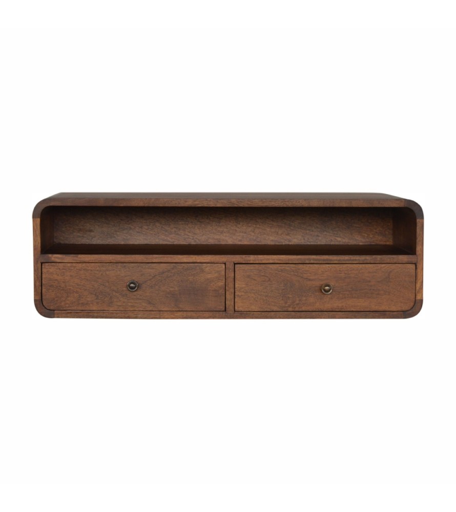 Floating Chestnut Open Console