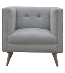 Grey Tweed Armchair