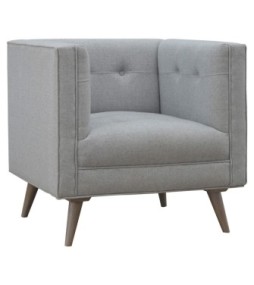 Grey Tweed Armchair