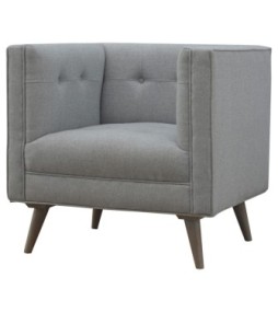 Grey Tweed Armchair