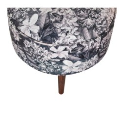 Repose-pieds à motif floral