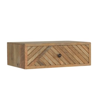 Table de chevet sculptée à lignes flottantes
