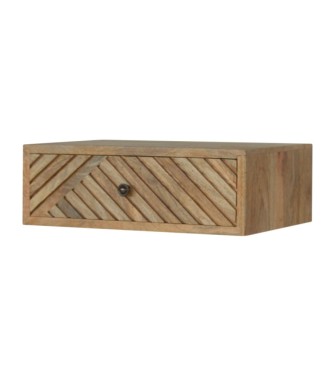Table de chevet sculptée à lignes flottantes