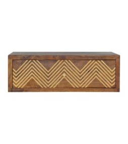 Table de chevet murale à chevrons