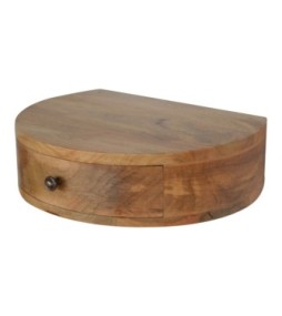 Table de chevet murale arrondie
