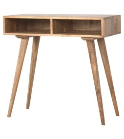 Bureau à étagères ouvertes aspect chêne