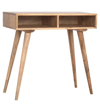 Bureau à étagères ouvertes aspect chêne