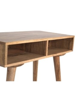 Bureau à étagères ouvertes aspect chêne