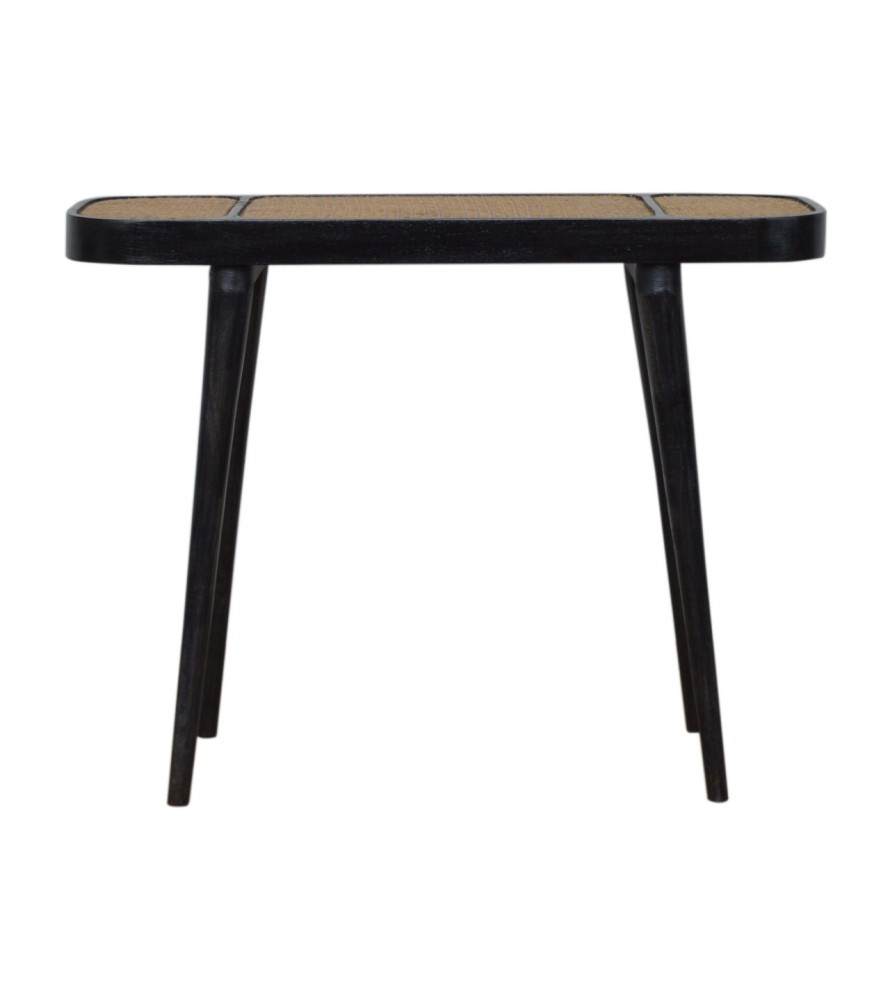 Table console Larissa noire carbone