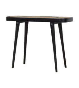 Table console Larissa noire carbone