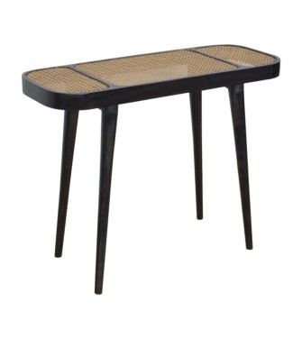 Table console Larissa noire carbone