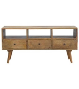 Nordic Style TV Unit with 3 Drawers