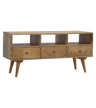 Nordic Style TV Unit with 3 Drawers
