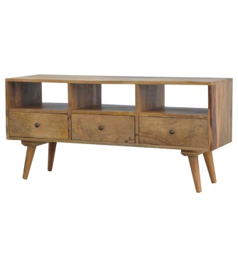 Nordic Style TV Unit with 3 Drawers