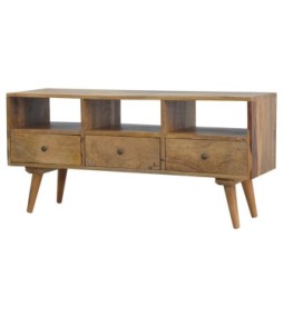 Nordic Style TV Unit with 3 Drawers
