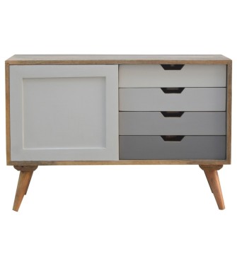Buffet coulissant gris dégradé