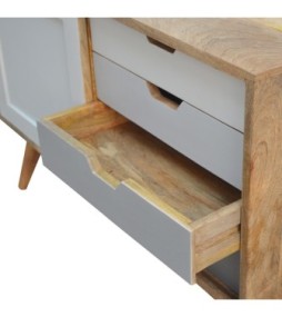 Buffet coulissant gris dégradé