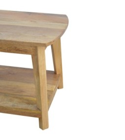 Table basse avec étagère inférieure