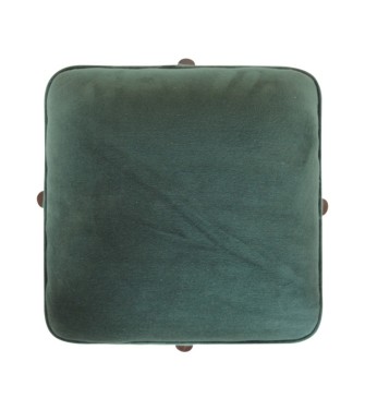 Emerald Velvet Solid Wood Footstool