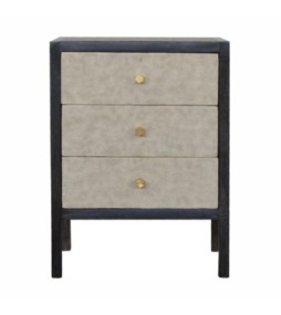 Table de chevet en similicuir