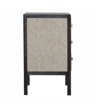 Table de chevet en similicuir