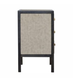 Table de chevet en similicuir