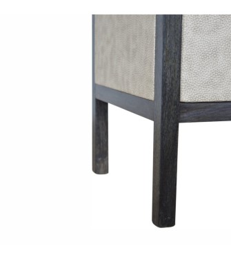 Table de chevet en similicuir