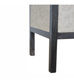 Table de chevet en similicuir