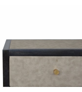 Table de chevet en similicuir